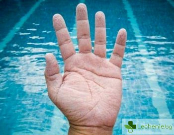 Защо кожата на ръцете и краката се набръчква от водата